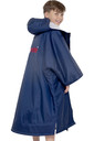 2023 Dryrobe Vorauszahlung Junior Kurz rmel ndern Kleid V3 V3KSS - Marine Blau / Grey